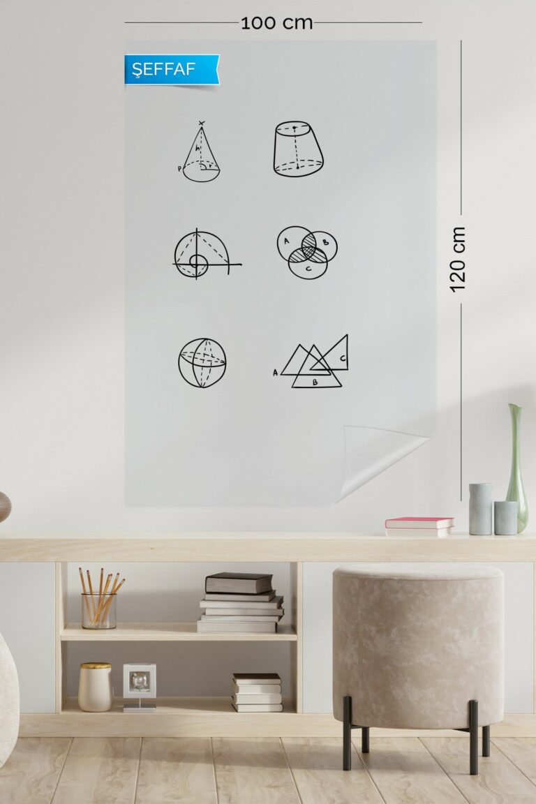 Şeffaf Akıllı Kağıt 100x120 cm yapışkansız statik akıllı kağıt