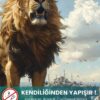 İstanbul'da Aslan Duvar Posteri