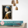 İnci Küpeli Kedi Posteri