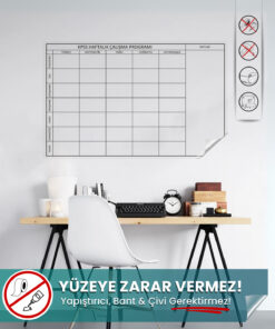 KPSS Çalışma Çizelgesi Planlayıcı yapışkansız statik akıllı kağıt