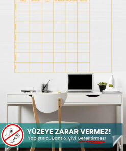 Liseler İçin Haftalık Çalışma Programı yapışkansız statik akıllı kağıt