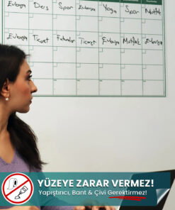 Aylık Planlayıcı 85x56 cm yapışkansız statik akıllı kağıt