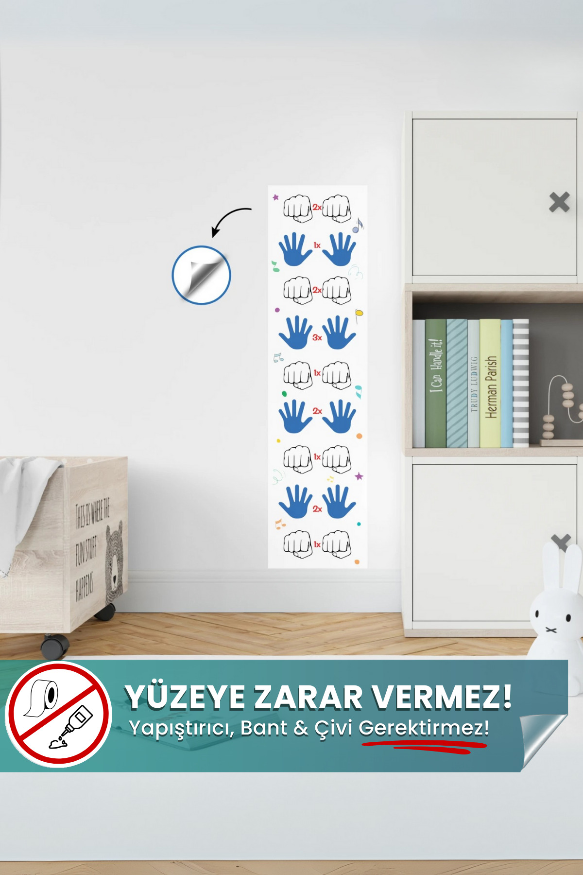Sihirli Akıllı Kağıt 30x120 cm yapışkansız statik akıllı kağıt