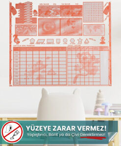 Öğrenci Eğitim Planlayıcı yapışkansız statik akıllı kağıt