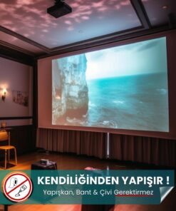 Özel Boyut Projeksiyon Perdesi yapışkansız statik akıllı kağıt