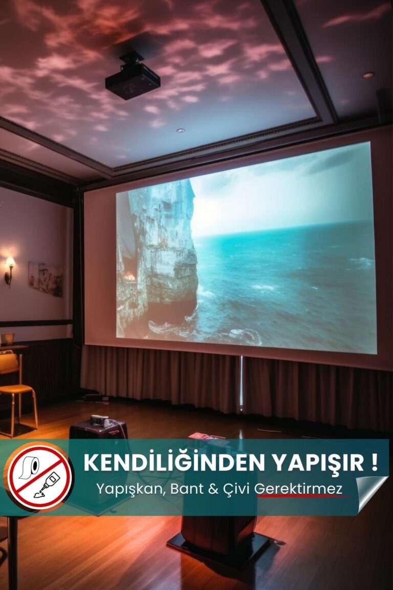 Özel Boyut Projeksiyon Perdesi yapışkansız statik akıllı kağıt