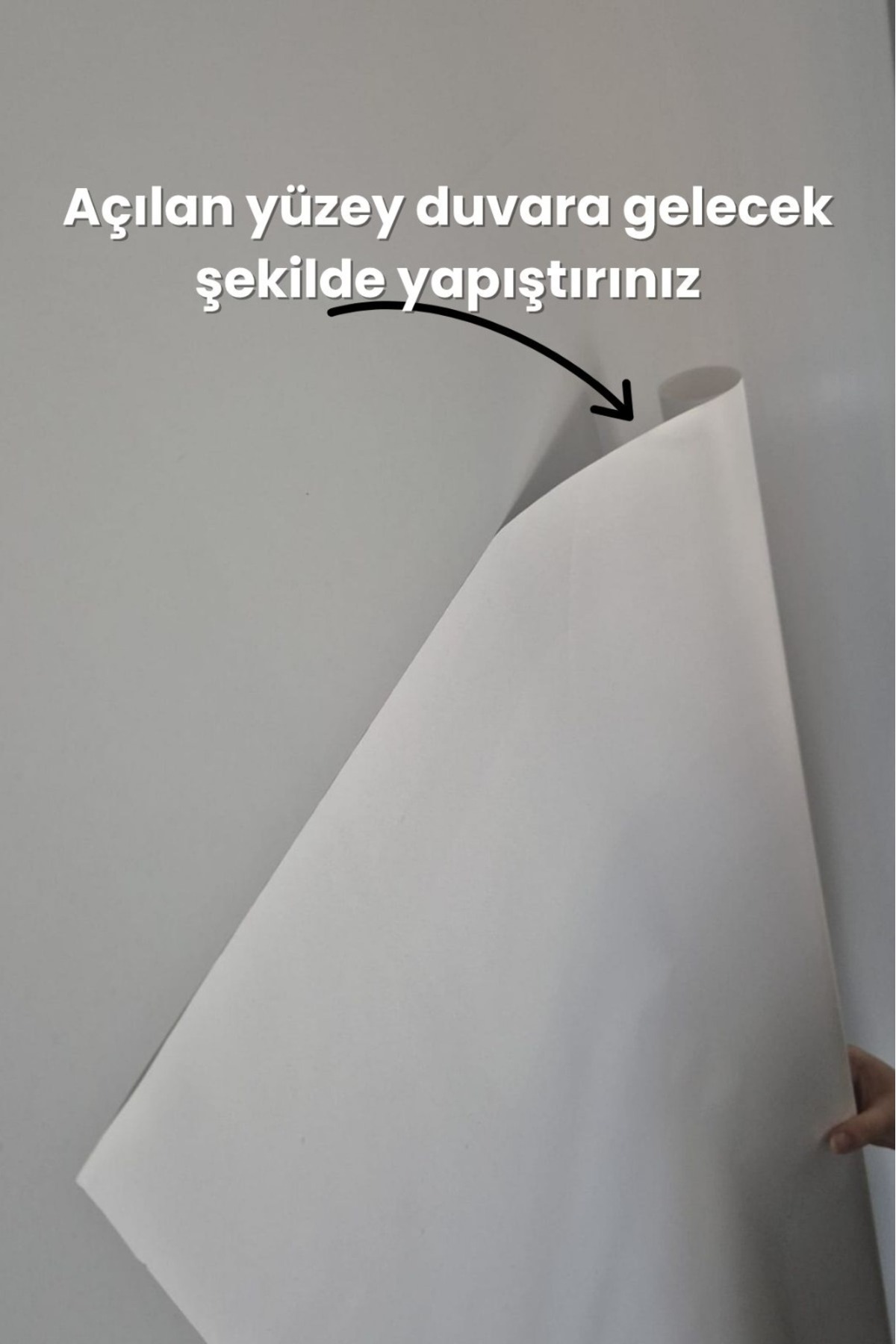 100x150 Cm Projeksiyon Perdesi - Duvar Ev Sineması ve Sunum Perdesi - Görsel 2