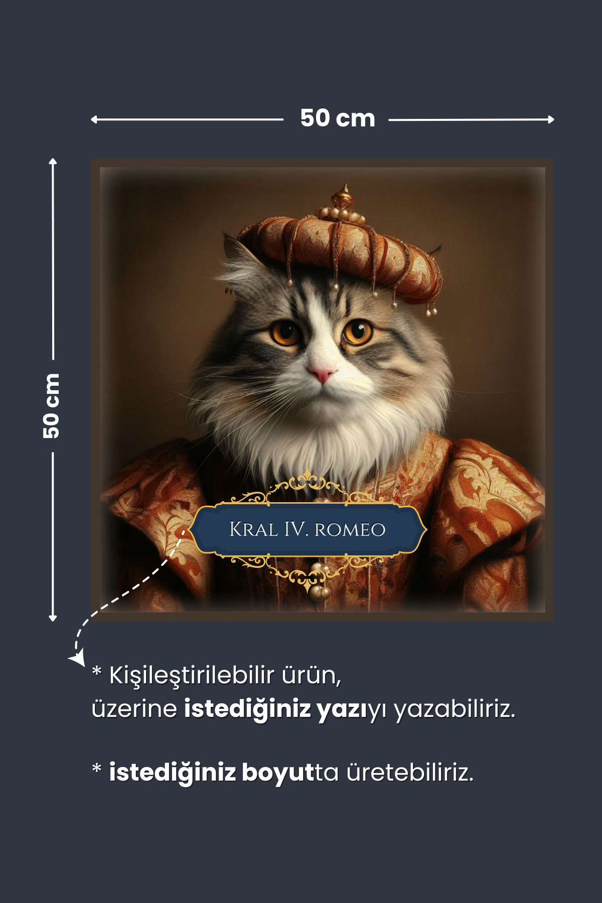 Soylu Tüylü Kedi Poster | Premium Baskı | Statik Akıllı Kağıt (Yapay Zeka Tasarım) - Görsel 3