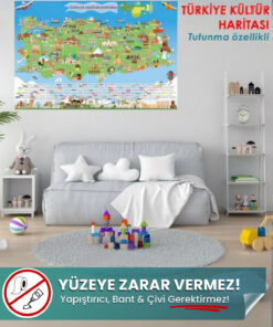 Türkiye Kültür Haritası - Yapışkansız Kendiliğinden Tutunan Statik, İnovatif Akıllı Kağıt