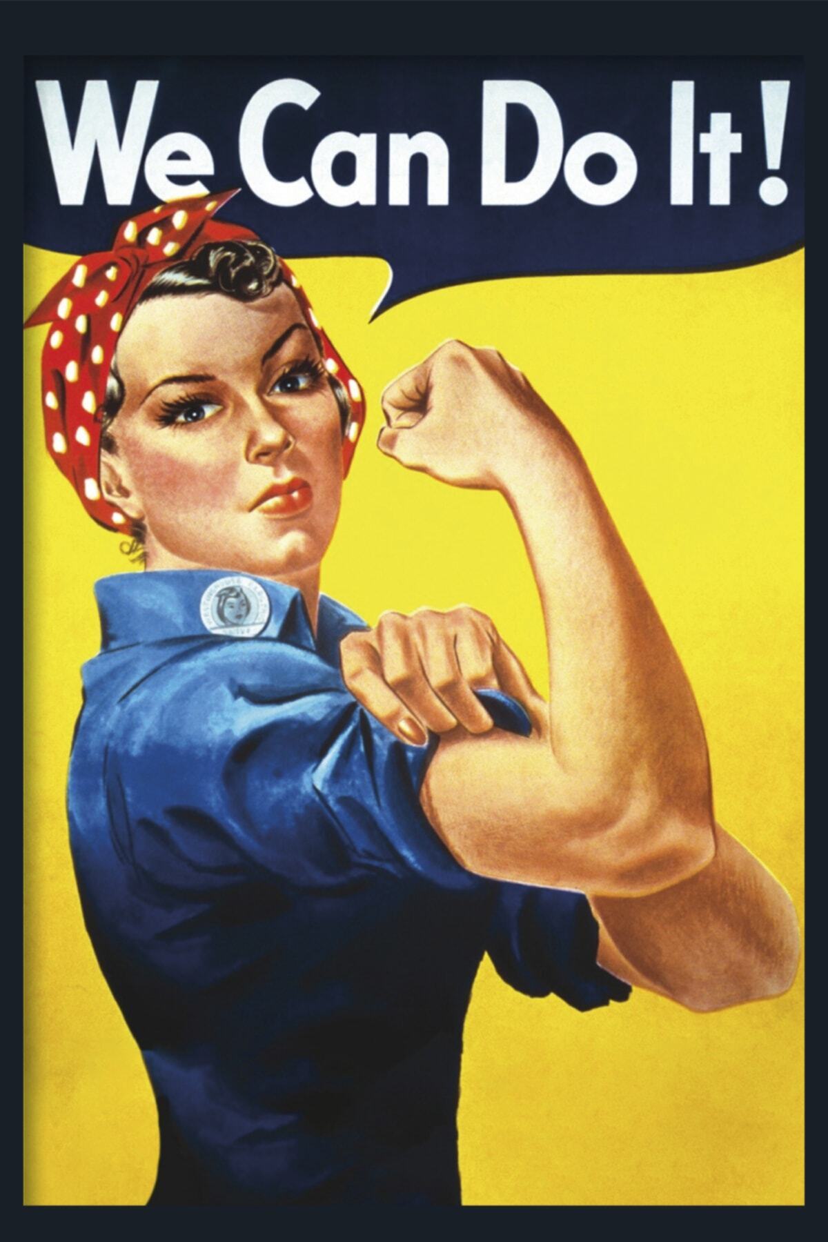 We Can Do It! Yapışkansız Statik Tutunan İnovatif Sihirli Akıllı Kağıt Poster 40x50 Cm - Görsel 2