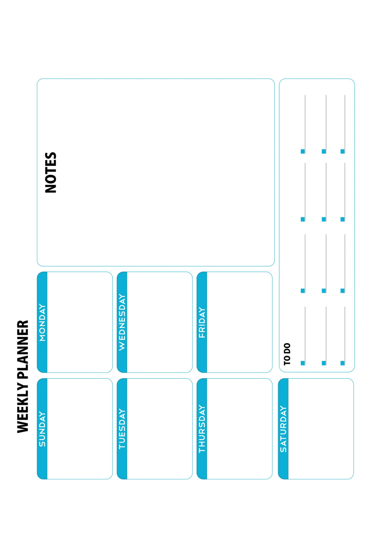 Pi Papers Weekly Planner Akıllı Kağıt 60x72 cm (Yapışkansız, Yaz-Sil, Silgili Tahta Kalemi Hediyeli) - Görsel 2