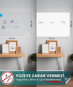 Akıllı Kağıt 100x150 cm Beyaz yapışkansız statik akıllı kağıt