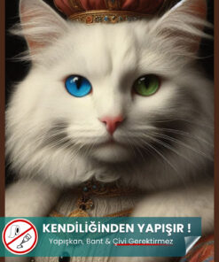 Van Kedisi Poster yapışkansız statik akıllı kağıt