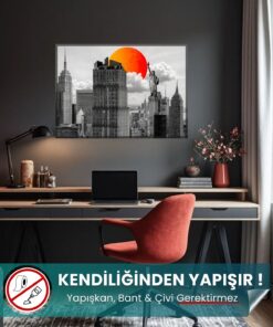 Güneşin Uyandığı Şehir yapışkansız statik akıllı kağıt