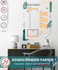 Şeffaf Günlük Planlayıcı yapışkansız statik akıllı kağıt
