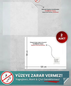 Akıllı Kağıt 100x120 cm Beyaz yapışkansız statik akıllı kağıt