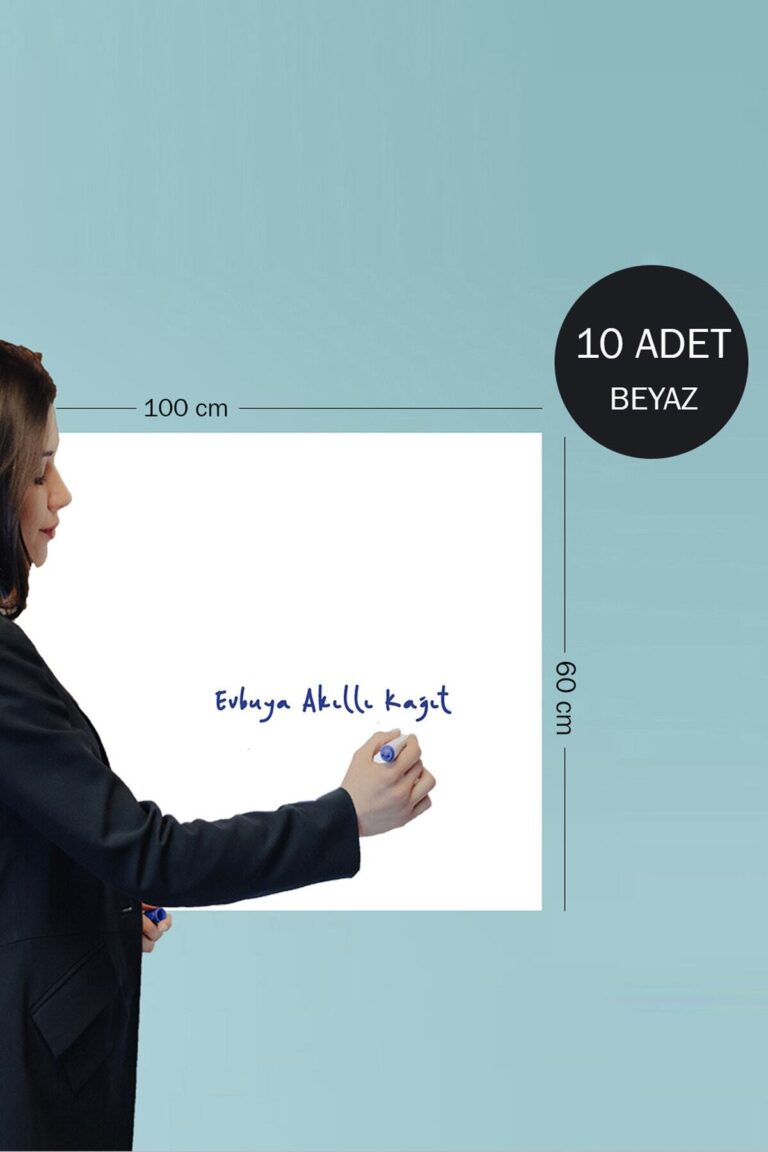 Akıllı Kağıt 60x100 cm Beyaz 10'lu yapışkansız statik akıllı kağıt