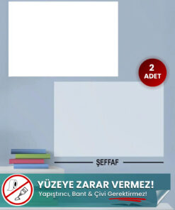 Akıllı Kağıt 60x100 cm Beyaz yapışkansız statik akıllı kağıt