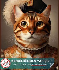 Bengal Kedisi Posteri – Yapışkansız Tutunan Akıllı Kağıt, Premium Baskı (Yapay Zeka Tasarım)