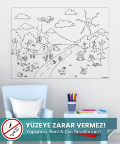 Boyama Çalışması Akıllı Kağıt yapışkansız statik akıllı kağıt