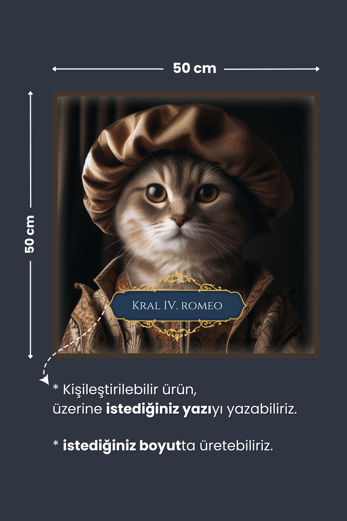 British Kedi Poster | Yapışkansız Premium Baskı Statik Poster | British Shorthair | Yapay Zeka Tasarım - Görsel 2