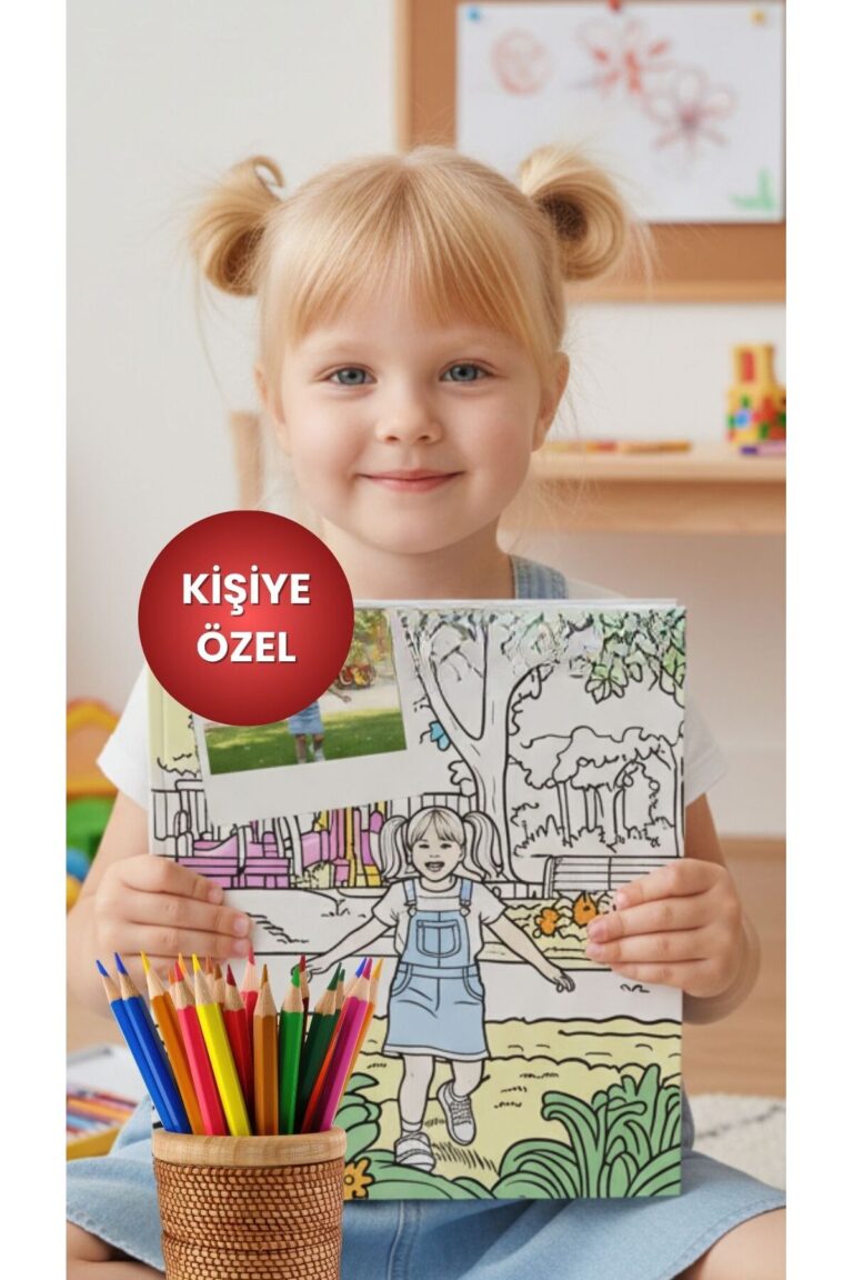 Kişiye Özel Fotoğraflı Boyama Kitabı – Çocuğunuzun Fotoğrafından Özel Tasarım