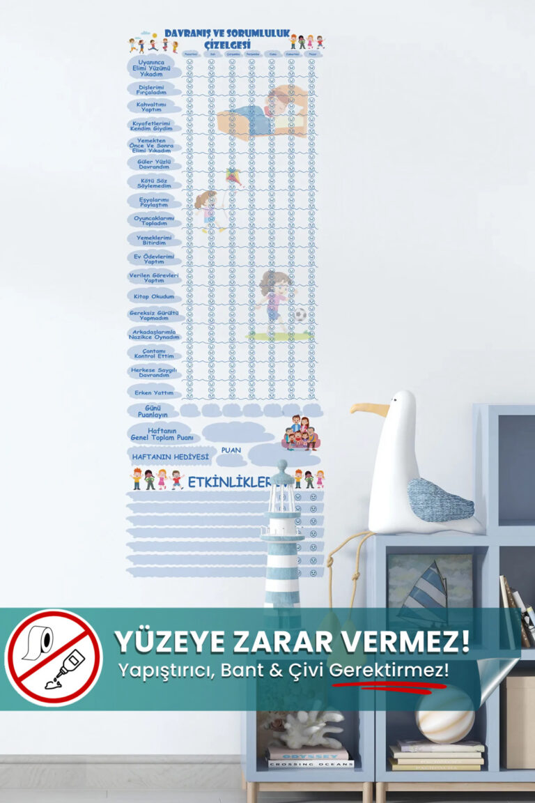 Çocuklar İçin Davranış yapışkansız statik akıllı kağıt