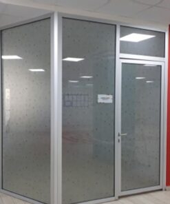 Desenli Cam Kaplama - Elektrostatik Elektriklenme ile Yapışkansız Tutunan Statik Akıllı Kağıt (120x100 cm)