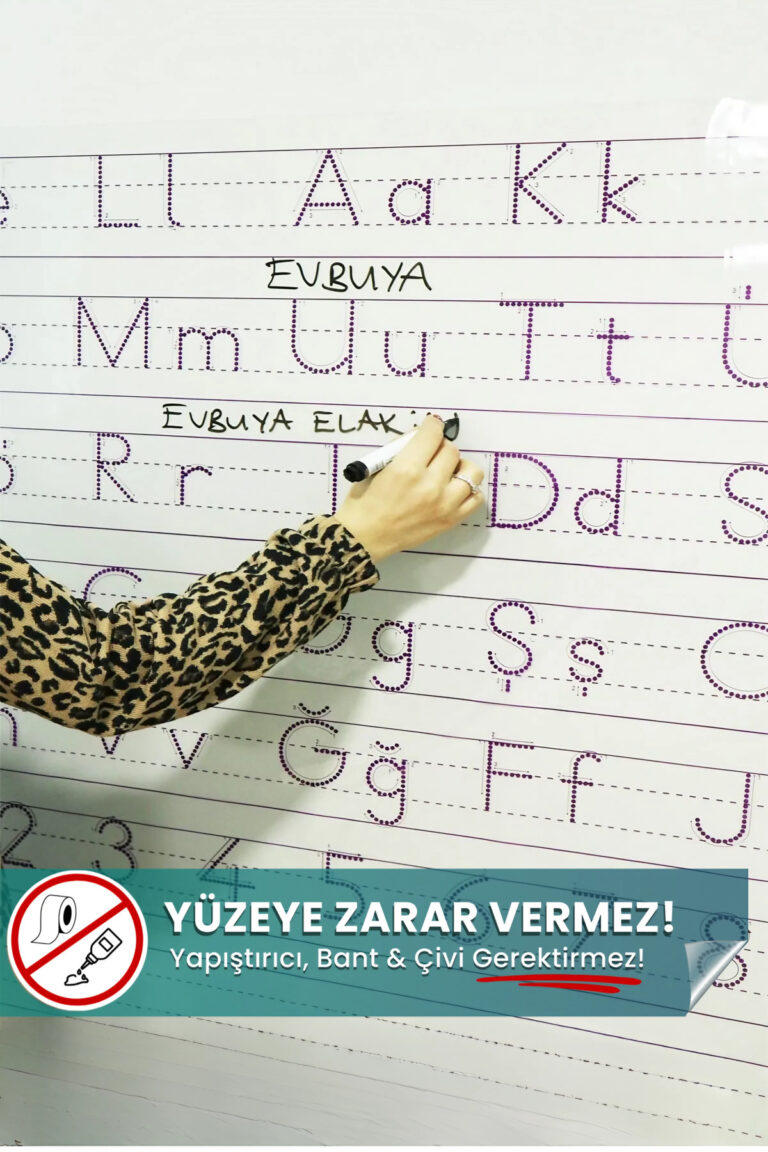 Harfli Elakin Kendiliğinden Tutunan Statik Yapışkansız Sihirli yapışkansız statik akıllı kağıt