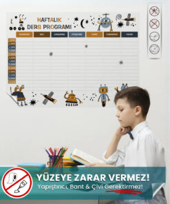 Haftalık Ders Programı Sihirli Akıllı Kağıt yapışkansız statik akıllı kağıt