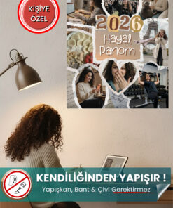 Kişiye Özel Hayal Panosu - Yapışkansız Tutunan Akıllı Kağıt Poster - 50x70cm - Vision Board