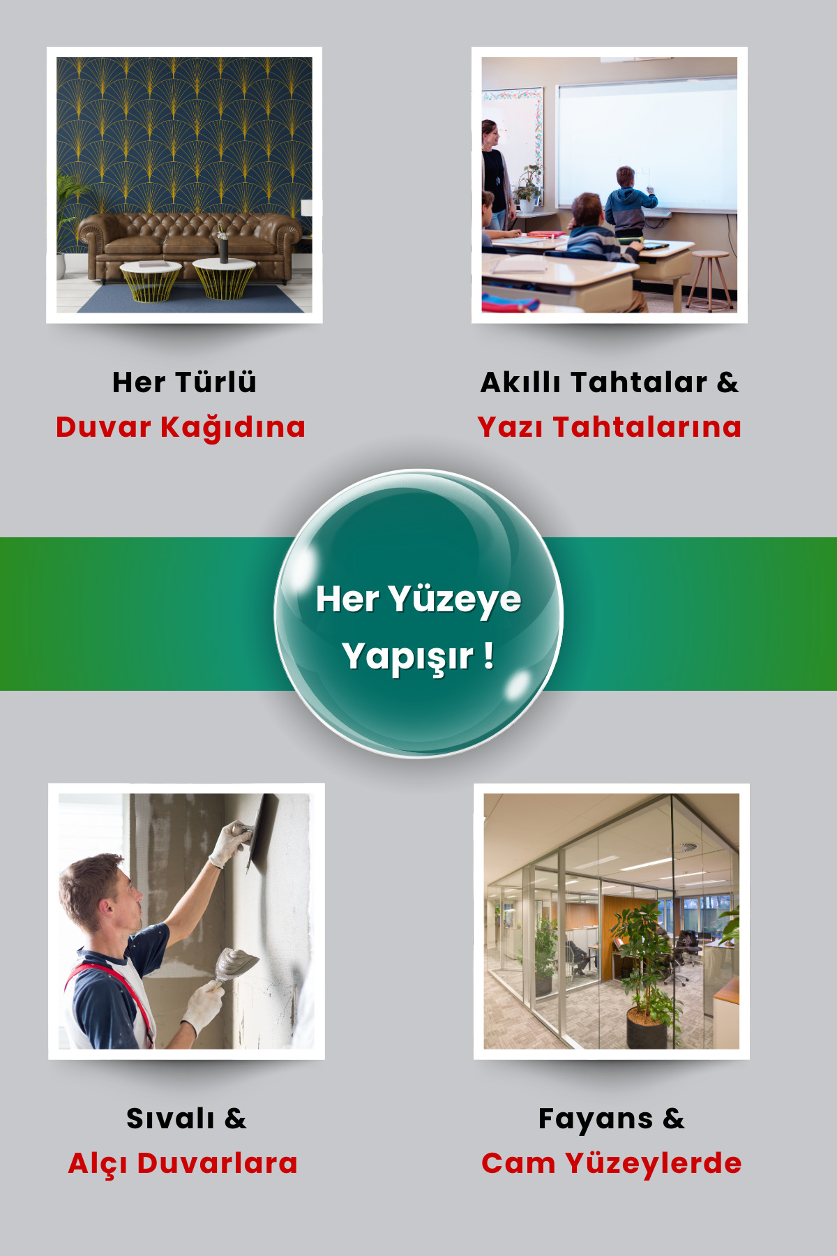 İngilizce Alfabe Akıllı Sihirli Kağıt - 70x100 cm Şeffaf Yaz Tahtası - Görsel 4