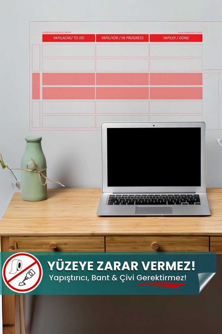 Kanban Tekniği Planlayıcı yapışkansız statik akıllı kağıt