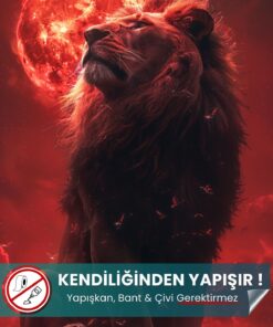 Aslan Şampiyonluk Posteri yapışkansız statik akıllı kağıt