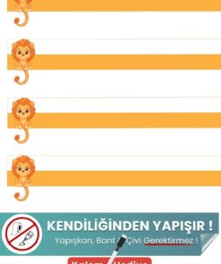 Aslanlı Kılavuz Çizgili Statik Kağıt - 56 x 100 cm