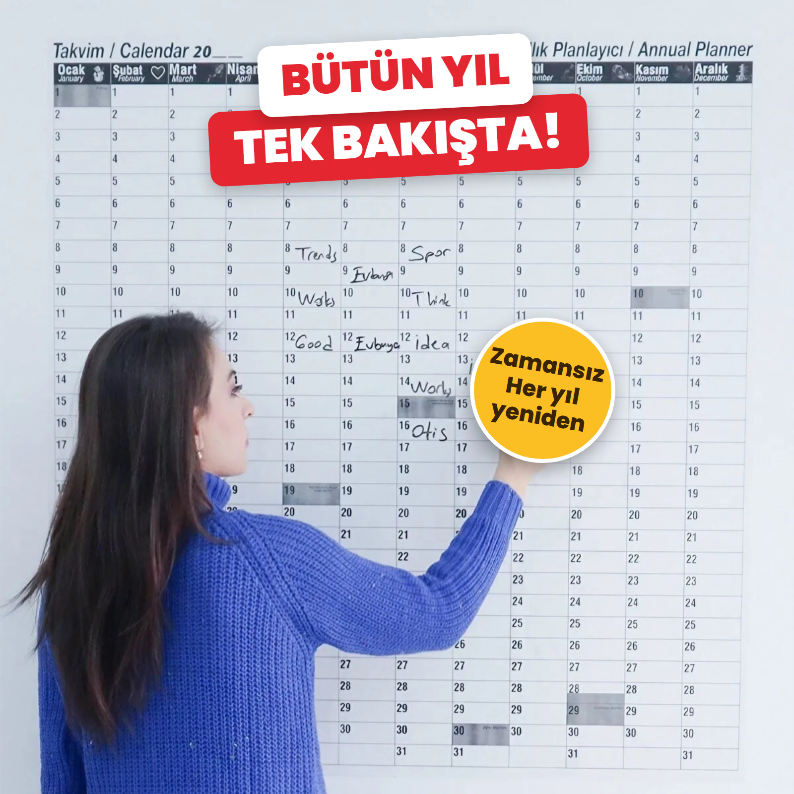 Zamansız Yıllık Takvim